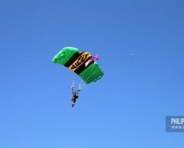 Philippine Airborne Paratroopers Show Off Skills on June 12
