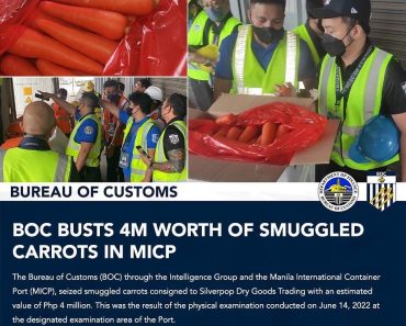 Smuggled Carrots Seized in Manila Port